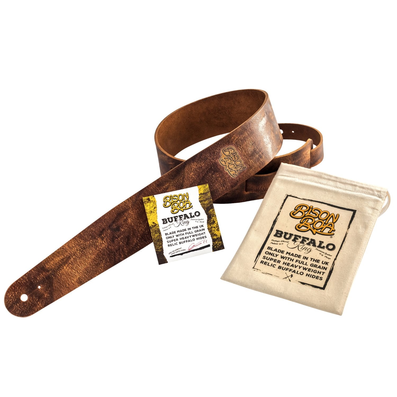 Buffalo King | Relic Buffalo Leather Guitar Strap
